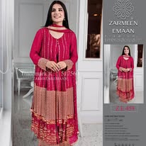 Fancy Linen 3pc Zarmeen & Emaan Premium