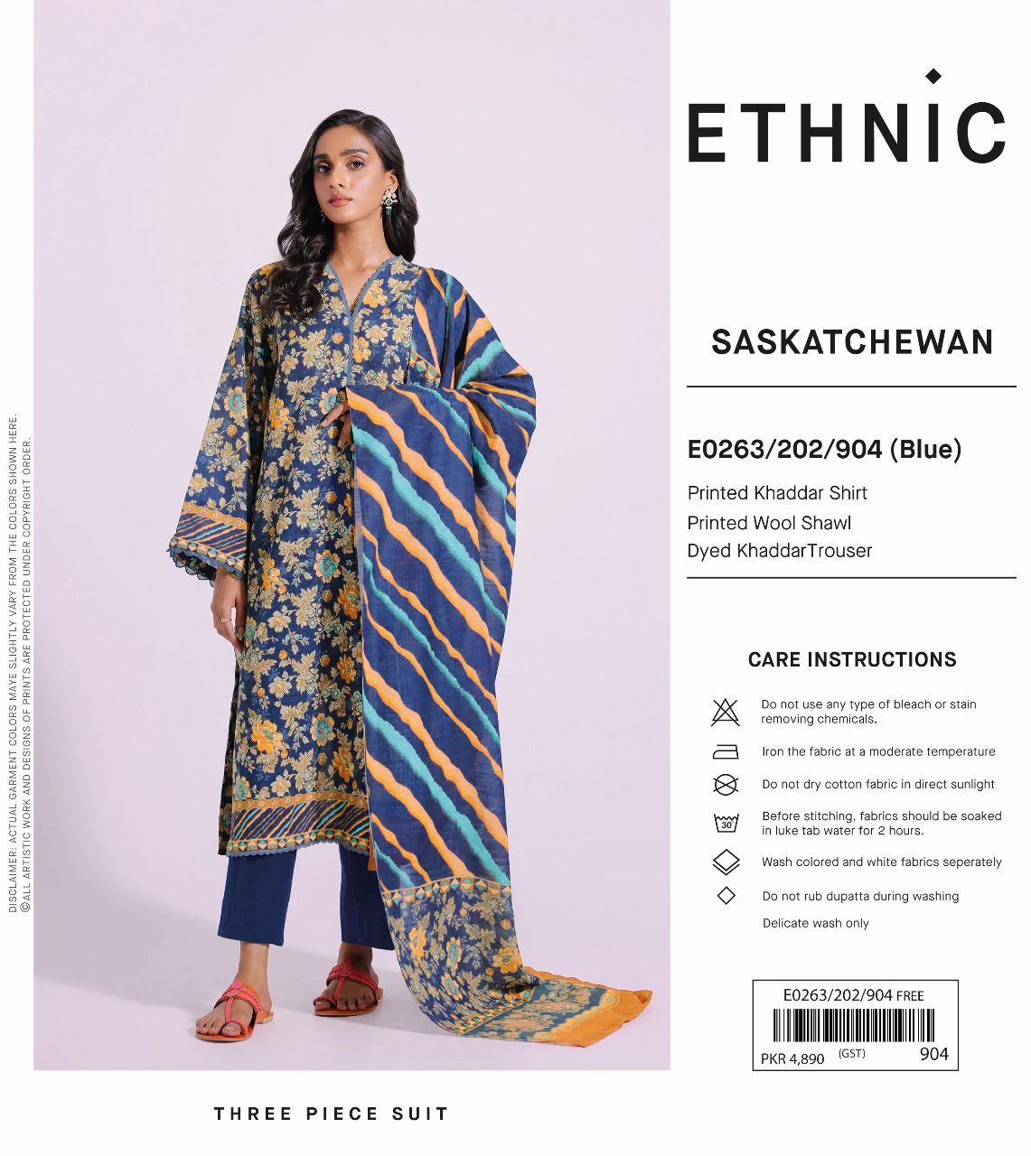 ETHNIC KHADDAR 3PC