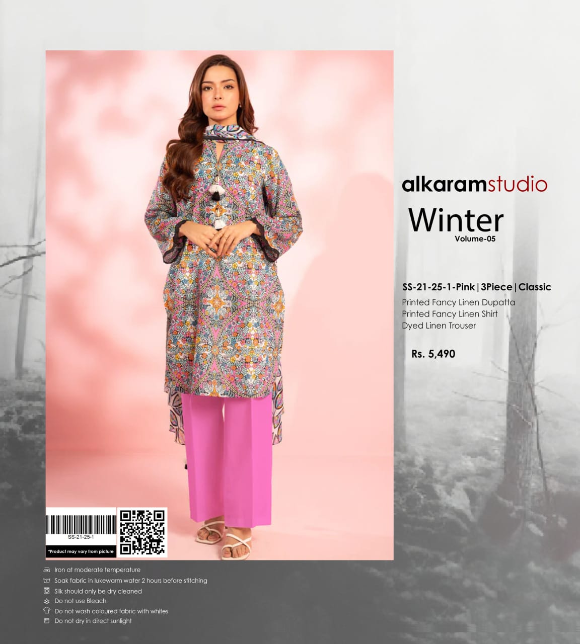 ALKARAM DORIA LINEN 3PC