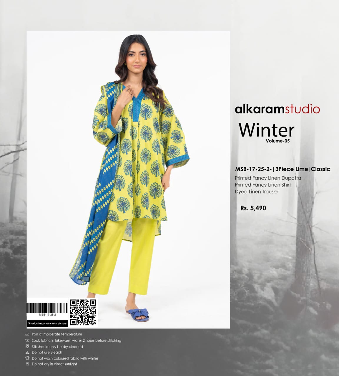 ALKARAM DORIA LINEN 3PC