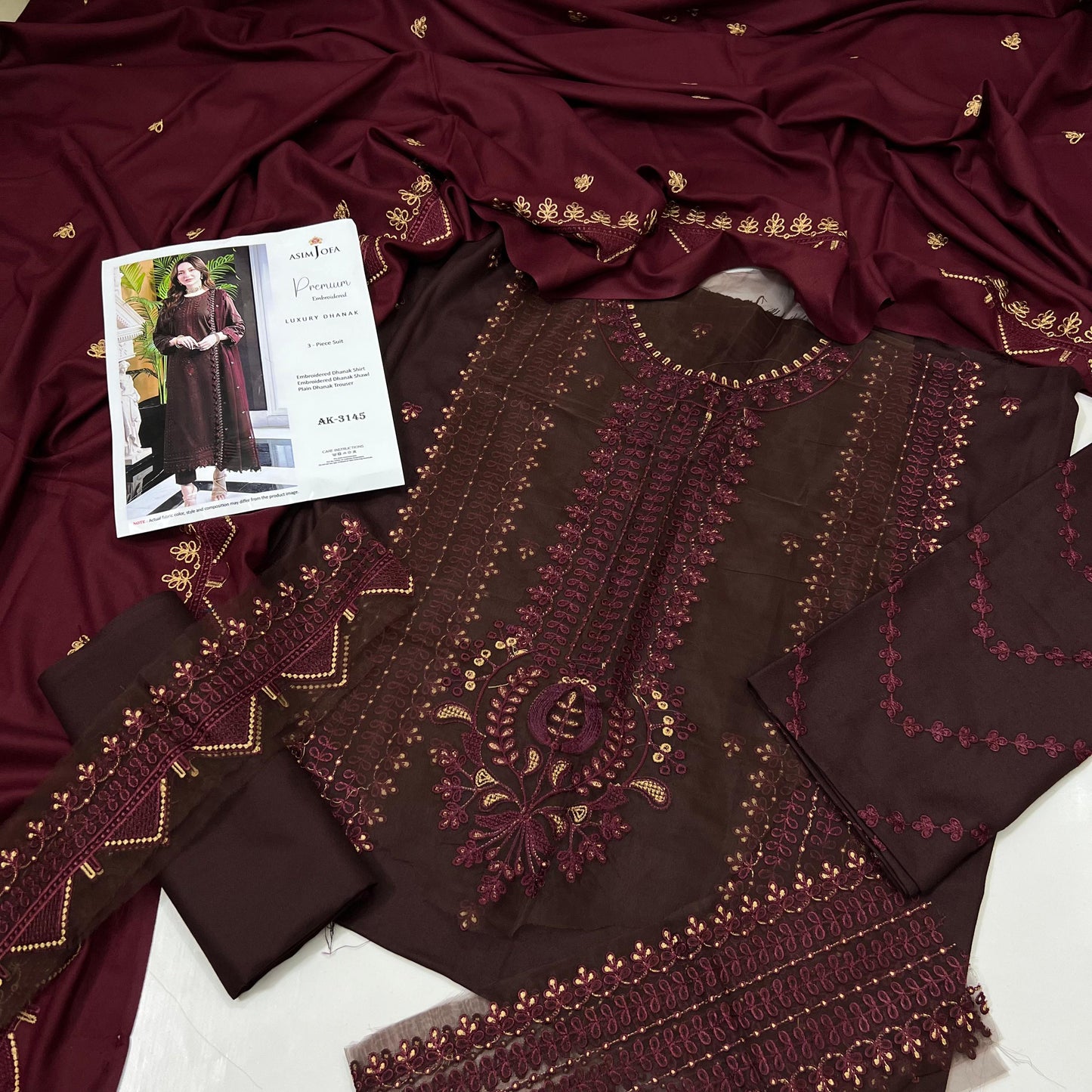 ASIM JOFA DHANAK LUXURY 3PC