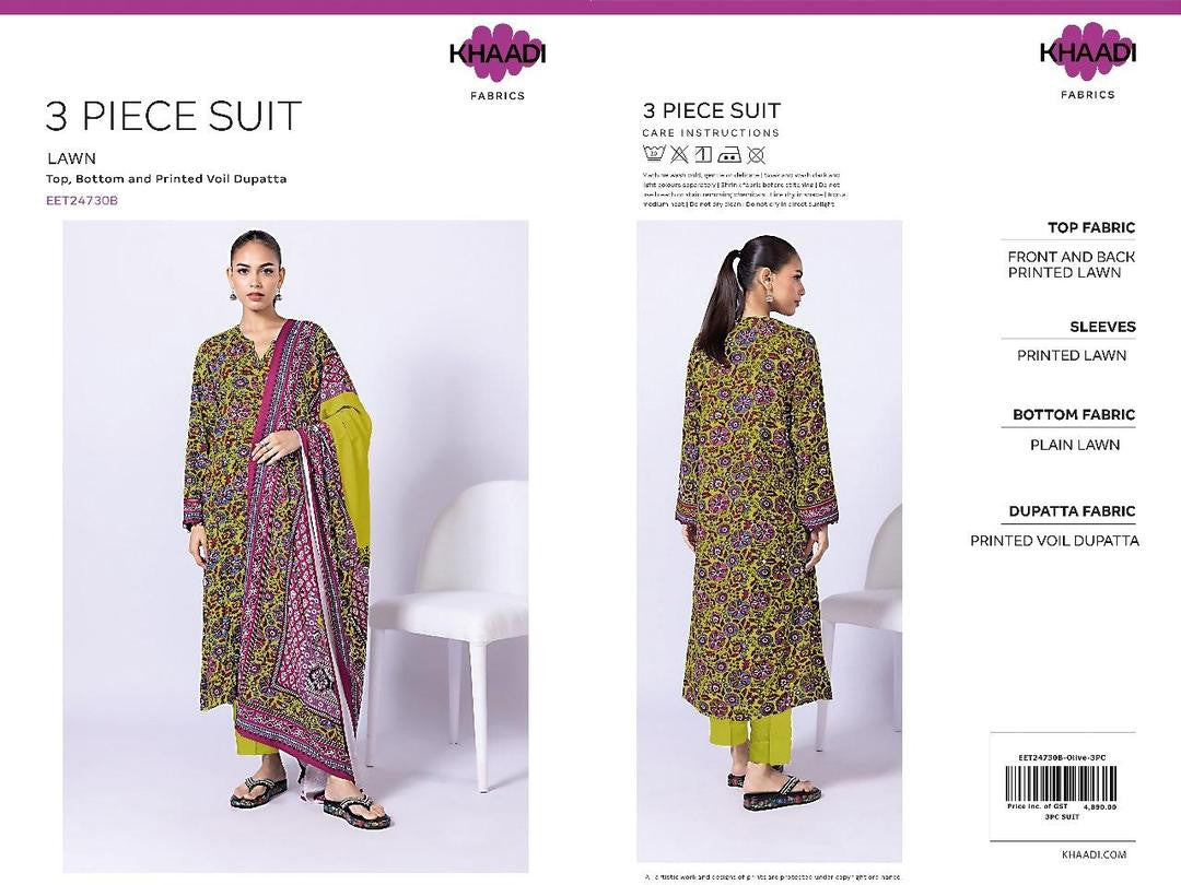 KHAADI 3PIECE PRINTID