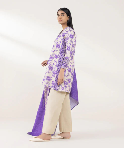 SAPPHIRE | UNSTITCHED 3 PIECE PRINTED KHADDAR SUIT PDY24V938SOU