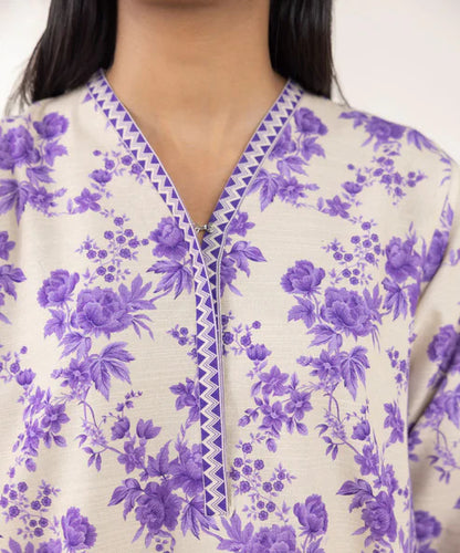 SAPPHIRE | UNSTITCHED 3 PIECE PRINTED KHADDAR SUIT PDY24V938SOU