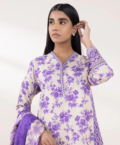 SAPPHIRE | UNSTITCHED 3 PIECE PRINTED KHADDAR SUIT PDY24V938SOU