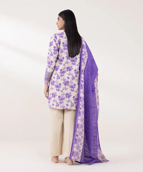 SAPPHIRE | UNSTITCHED 3 PIECE PRINTED KHADDAR SUIT PDY24V938SOU