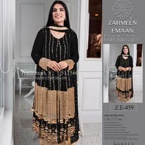 Fancy Linen 3pc Zarmeen & Emaan Premium