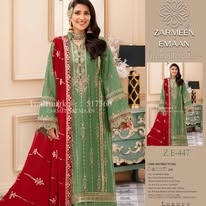 Fancy Viscose 3pc Zarmeen & Emaan Premium