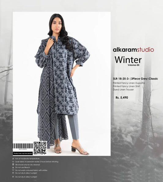 ALKARAM DORIA LINEN 3PC