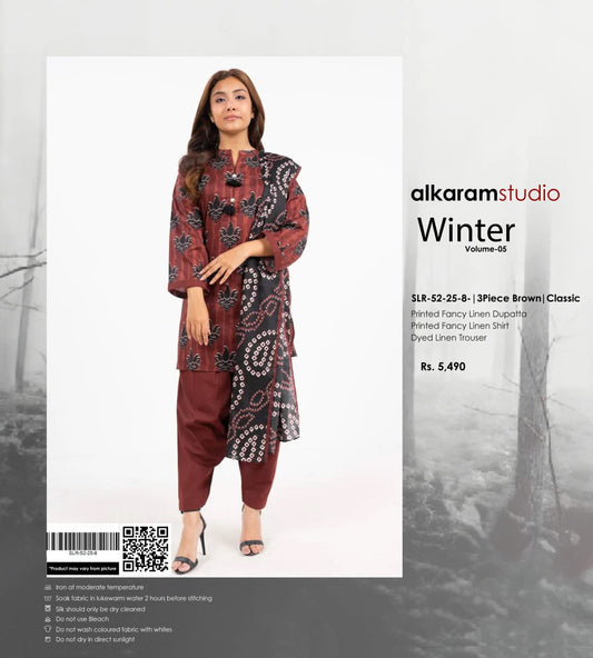 ALKARAM DORIA LINEN 3PC