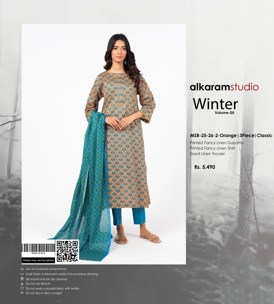 AL KARAM DORIA LINEN 3PC