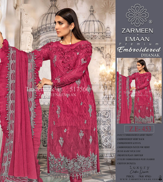 ZARMEE & EMAAN LUXURY DHANAK 3PC