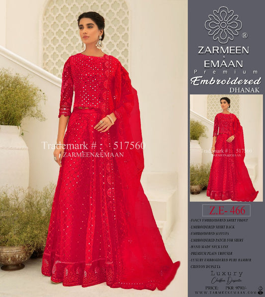 ZARMEEN & EMAAN LUXURY DHANAK 3PC