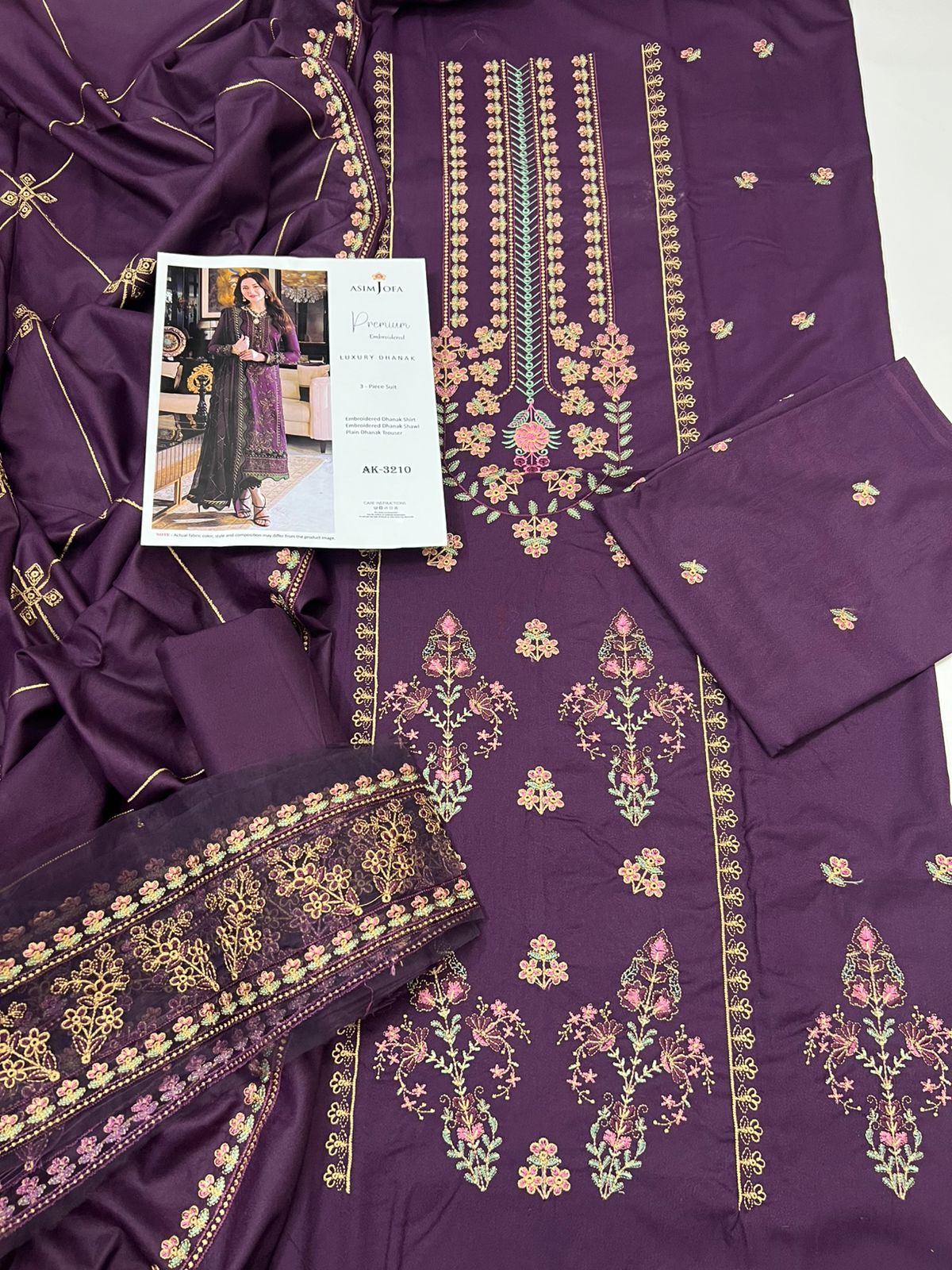 ASIM JOFA DHANAK LUXURY 3PC