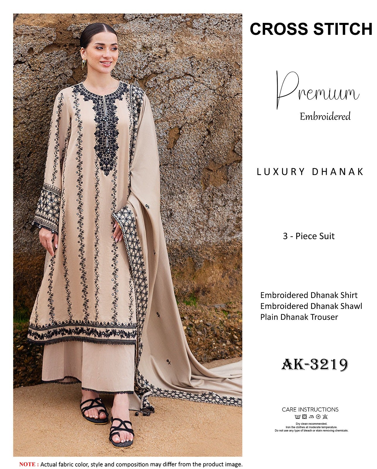 CROSS STITCH DHANAK LUXURY 3PC