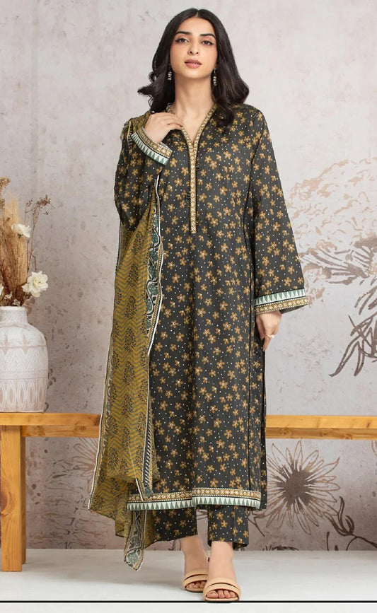 Khaddar 3PC Edenrobe Allure