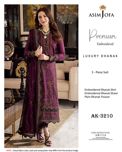 ASIM JOFA DHANAK LUXURY 3PC