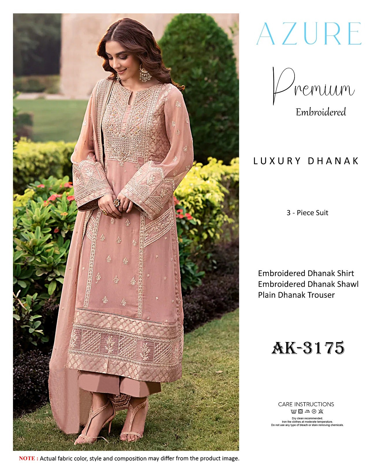AZURE DHANAK LUXURY 3PC