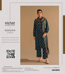 Nishat With You Unstitched Printed Khaddar 3Pc Suit - 42303270
