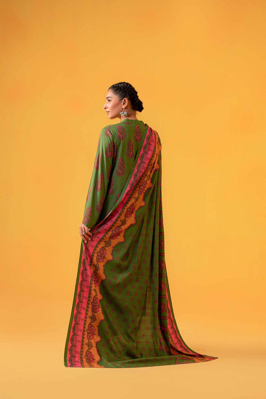 Nishat With You Unstitched Printed Khaddar 3Pc Suit - 42304009