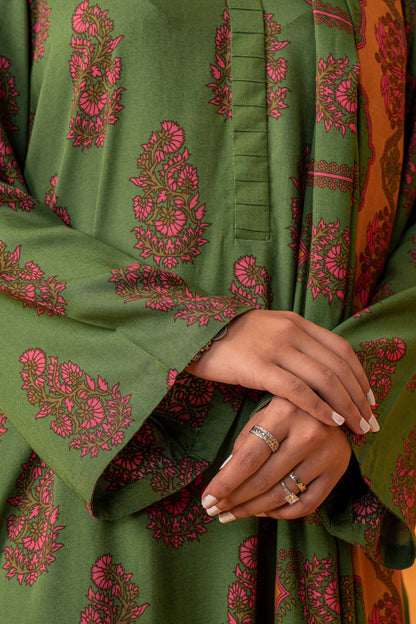 Nishat With You Unstitched Printed Khaddar 3Pc Suit - 42304009