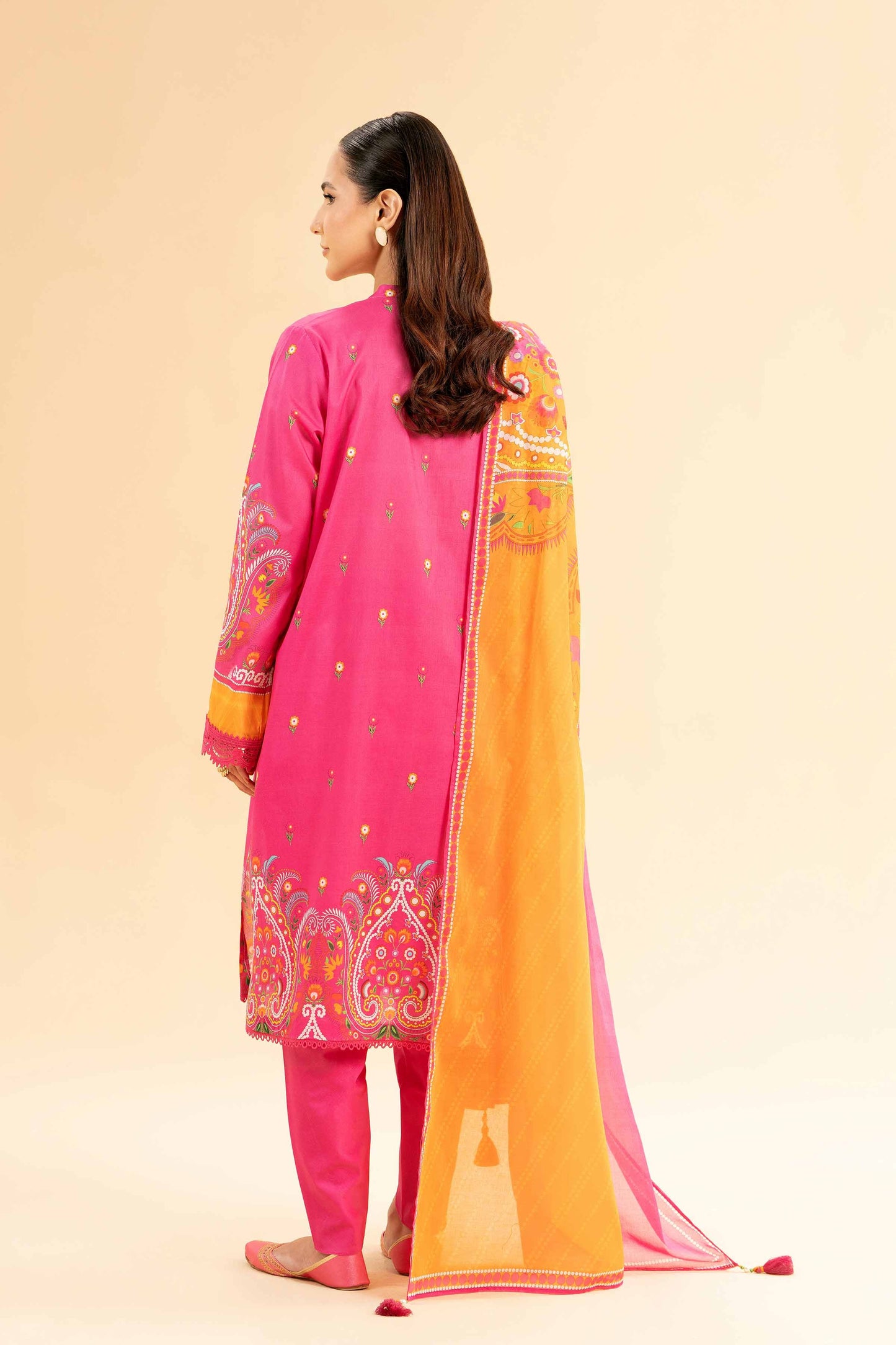 3 Piece - Digital Printed Loose Fabric - 42503136