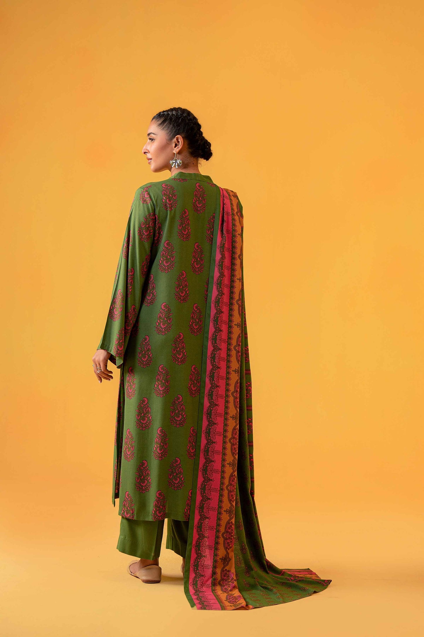 Nishat With You Unstitched Printed Khaddar 3Pc Suit - 42304009