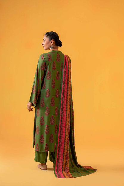 Nishat With You Unstitched Printed Khaddar 3Pc Suit - 42304009