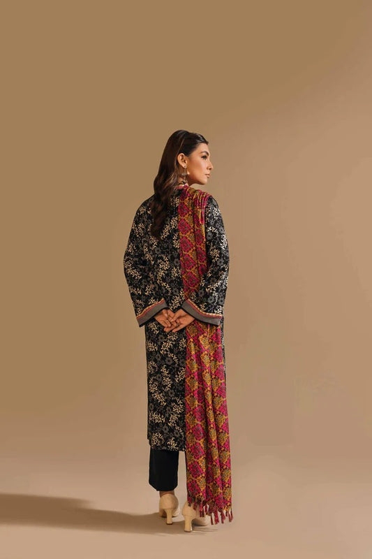 Nishat With You Unstitched Printed Khaddar 3Pc Suit - 42303165