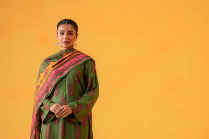 Nishat With You Unstitched Printed Khaddar 3Pc Suit - 42304009