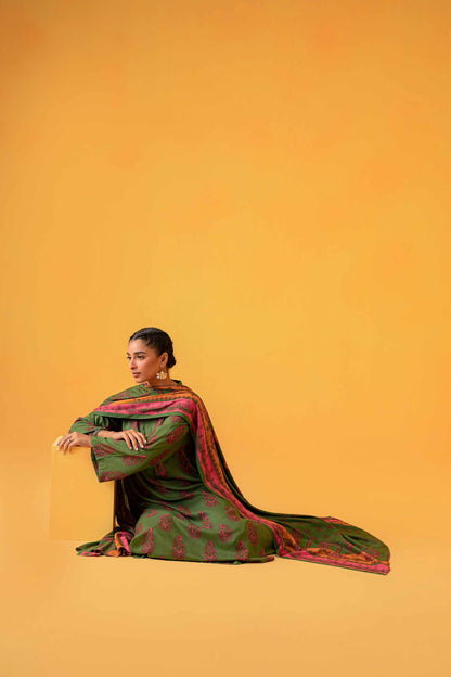Nishat With You Unstitched Printed Khaddar 3Pc Suit - 42304009