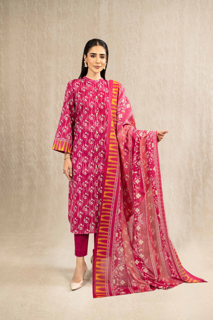 Nishat With You Unstitched Printed Khaddar 3Pc Suit - 42303230