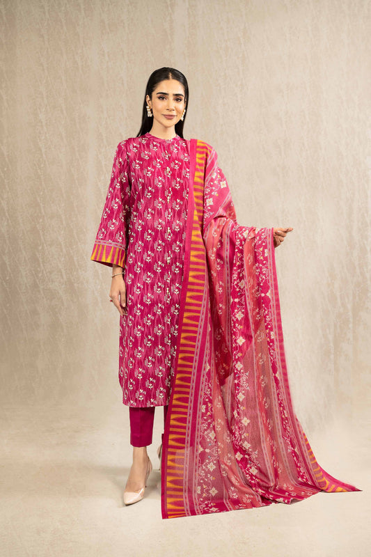 Nishat With You Unstitched Printed Khaddar 3Pc Suit - 42303230