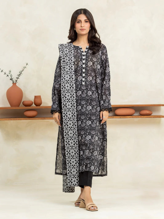 Unstich Edenrobe Linen Print 3piece