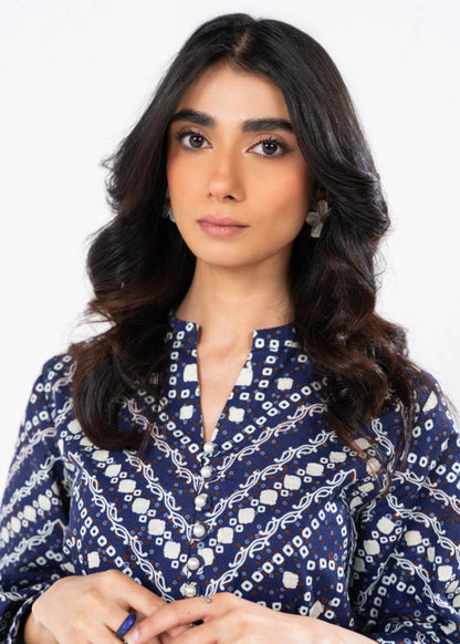 Alkaram SLR-34-24-7-Indigo Blue Winter Collection 2024