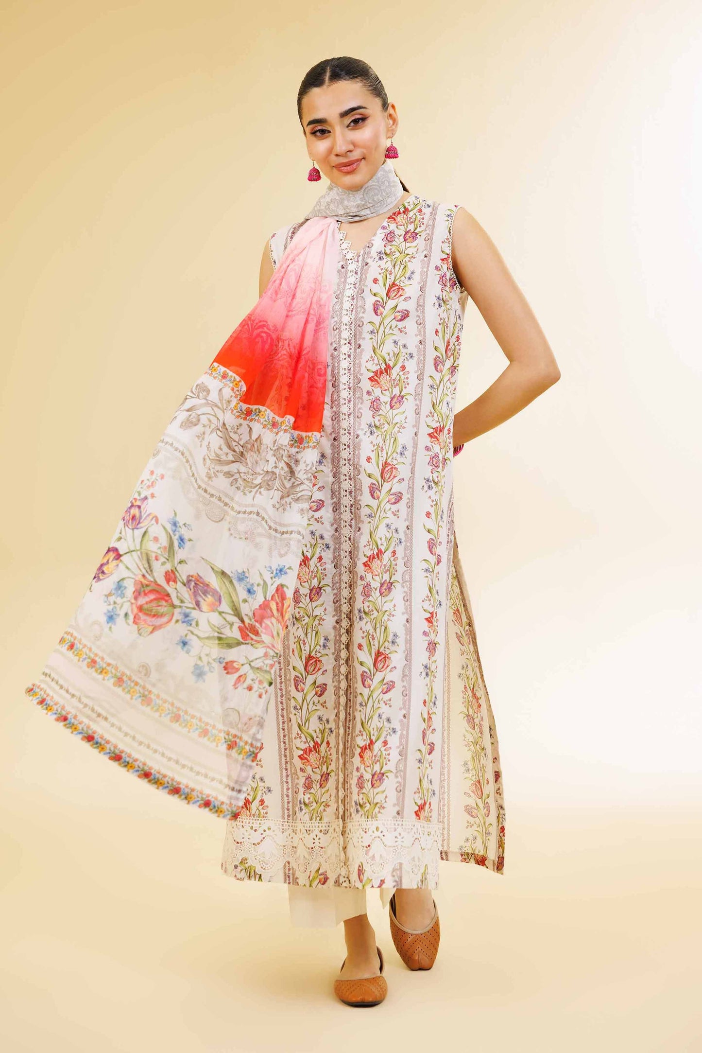3 Piece - Printed  Suit - 42501267