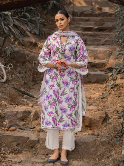 Gul Ahmed 3piece Printid