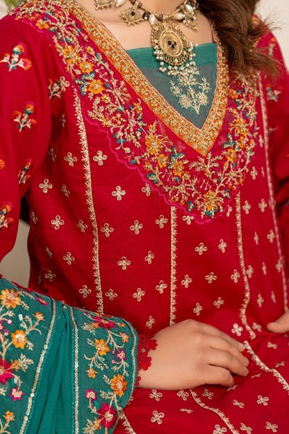 Premium EMB 3PC Zarmeen & Emaan Z.E-711