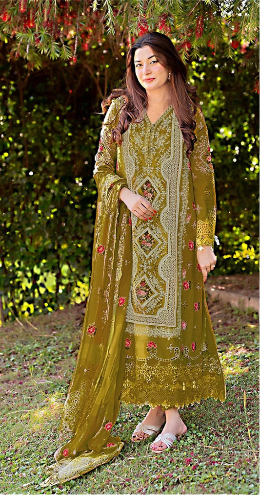 Premium EMB 3PC Zarmeen & Emaan Z.E-661