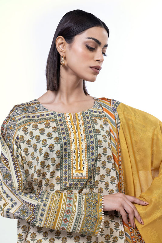 KHAADI 3PIECE PRINTID