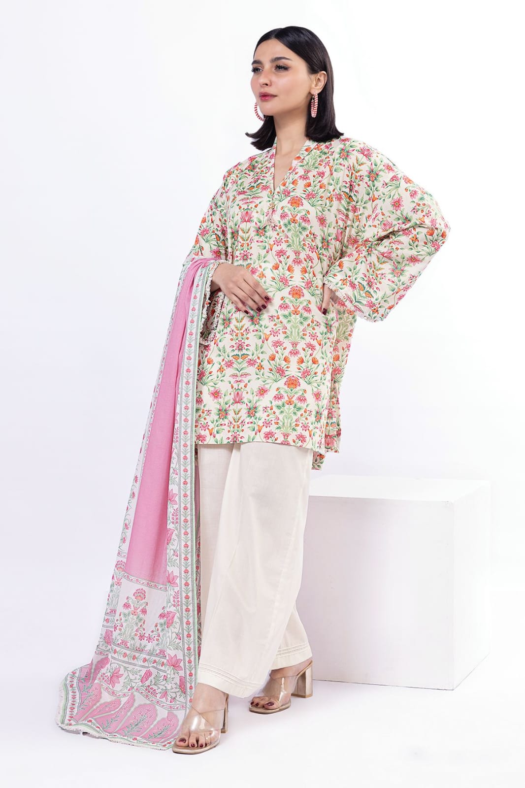 KHAADI 3PIECE PRINTID