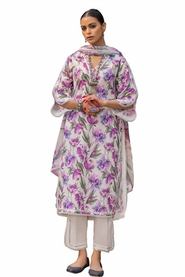 Gul Ahmed 3piece Printid