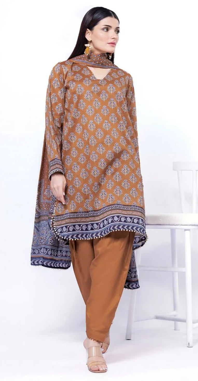 KHAADI 3PIECE PRINTID