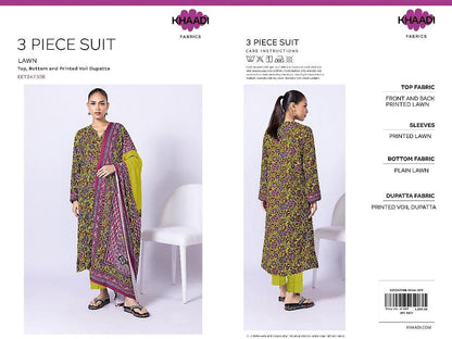 KHAADI 3PIECE PRINTID